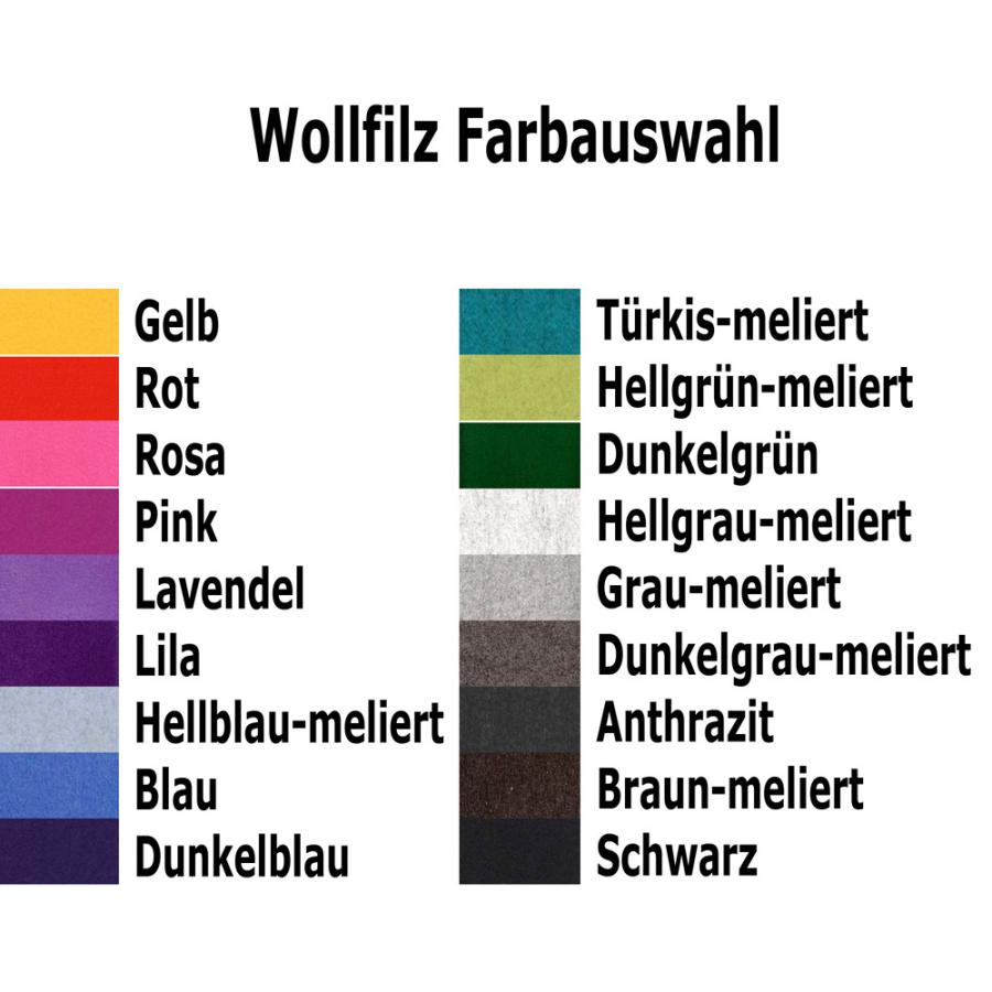 Schlüsselanhänger HAUSHERRIN + Krone Wollfilz Farbauswahl